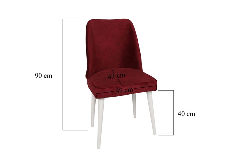Berriaren Matstol 2-Pack - Röd/Vit - Möbler - Stolar & fåtöljer - Matstol & köksstol