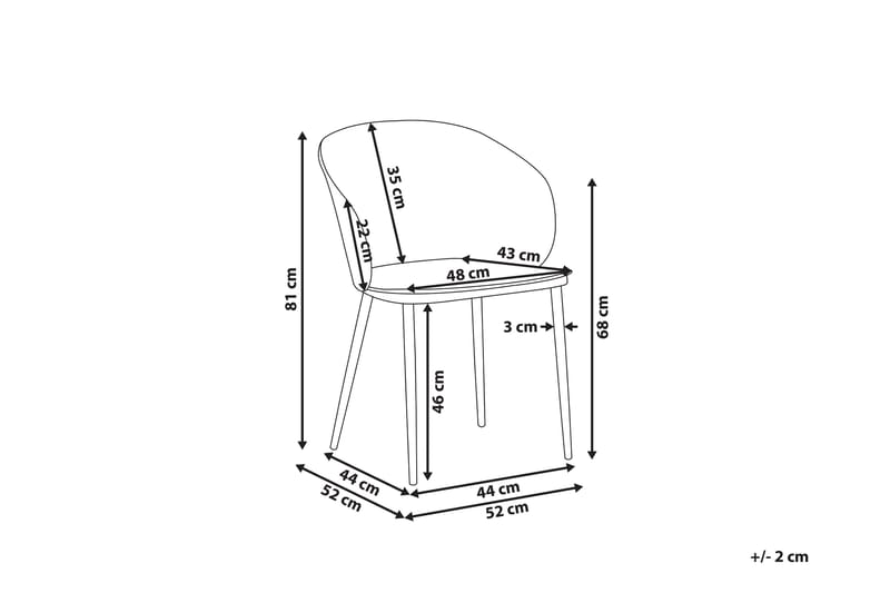 Blaykee Matstol 2-pack - Vit - Möbler - Stolar & fåtöljer - Matstol & köksstol