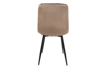 Brie Stol Beige Sammet - Möbler - Stolar & fåtöljer - Matstol & köksstol