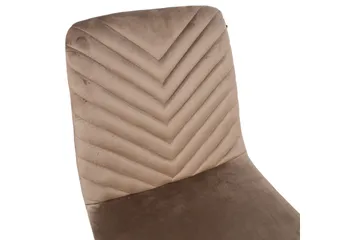 Brie Stol Beige Sammet - Möbler - Stolar & fåtöljer - Matstol & köksstol