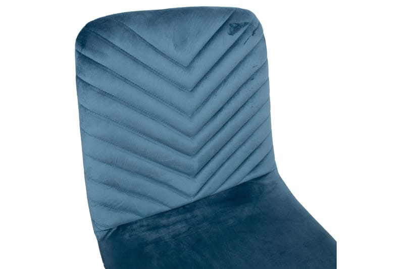 Brie Stol Blå Sammet - Möbler - Stolar & fåtöljer - Matstol & köksstol