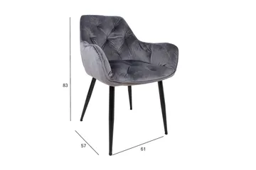 Brita Stol 61x57x83 cm Grå - Möbler - Stolar & fåtöljer - Matstol & köksstol