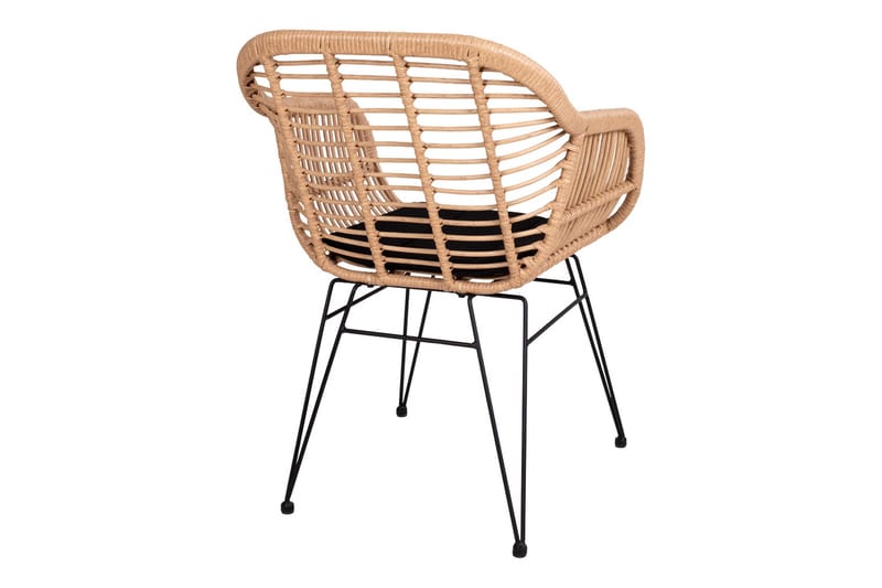 Brodhead ArmUtestolar med Kudde - Brun - Utemöbler - Balkong - Balkongmöbler - Balkongstol