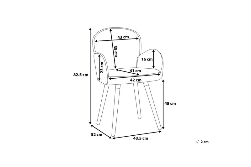 Brookville Stol Set Om 2 St - Grå - Möbler - Stolar & fåtöljer - Matstol & köksstol