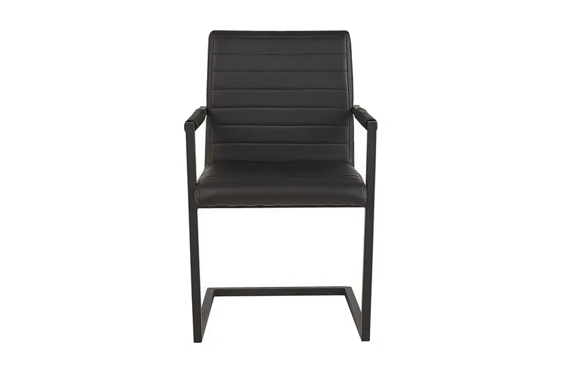 Buford Matstol 2-pack - Konstläder/Svart - Möbler - Stolar & fåtöljer - Matstol & köksstol