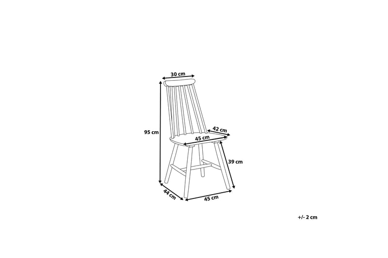 Burbank Stol Set Om 2 St - Svart - Möbler - Stolar & fåtöljer - Matstol & köksstol