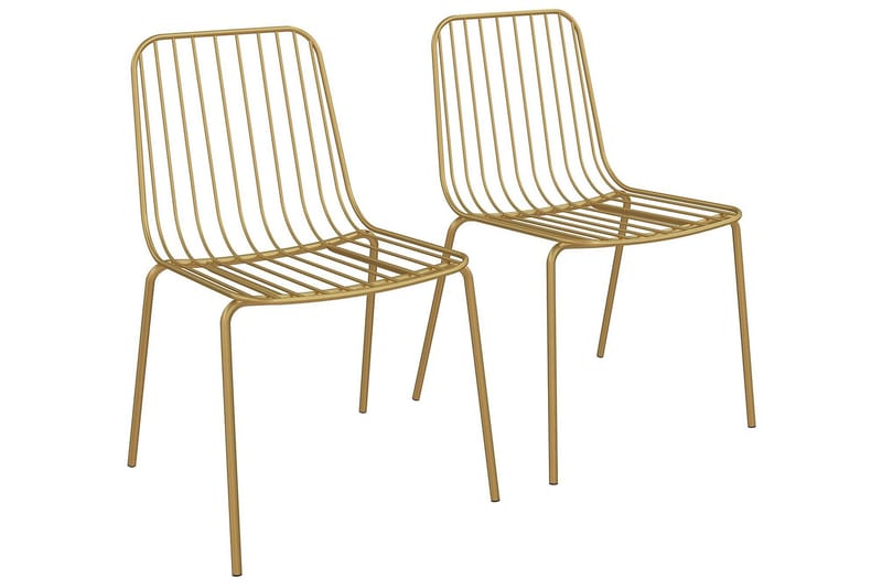Caden Matstol Guld 2-pack - Dorel Home - Möbler - Stolar & fåtöljer - Matstol & köksstol