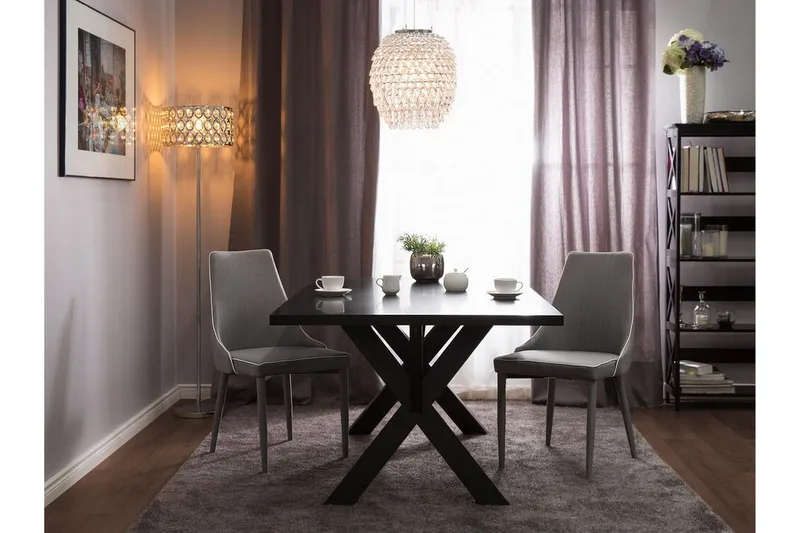 Camino Stol Set Om 2 St - Grå - Möbler - Stolar & fåtöljer - Matstol & köksstol