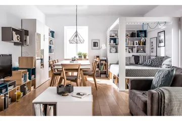Chair Matstol i Tyg och Ljust Trä - Gråbeige - Möbler - Stolar & fåtöljer - Matstol & köksstol