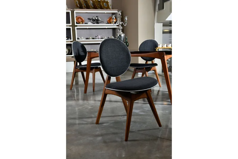 Charbel Matstol - Valnöt/Antracit - Möbler - Stolar & fåtöljer - Matstol & köksstol