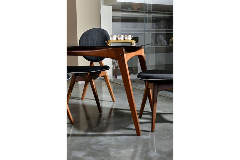 Charbel Matstol - Valnöt/Antracit - Möbler - Stolar & fåtöljer - Matstol & köksstol