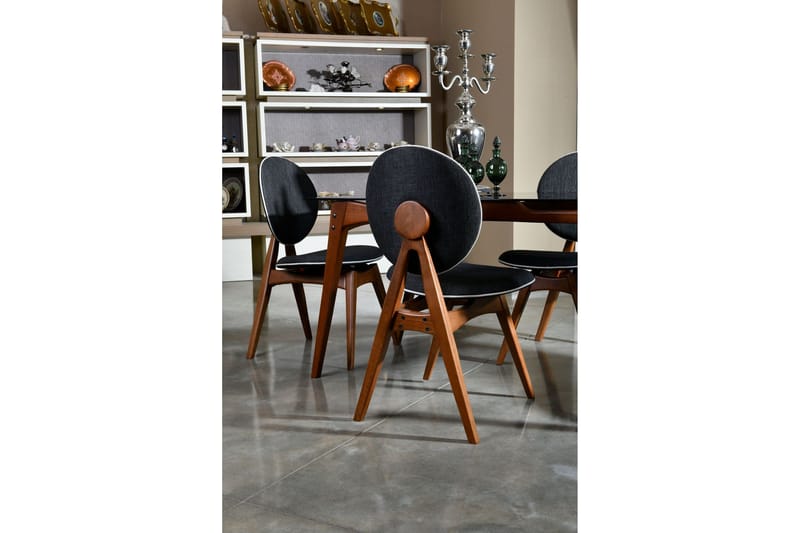 Charbel Matstol - Valnöt/Antracit - Möbler - Stolar & fåtöljer - Matstol & köksstol