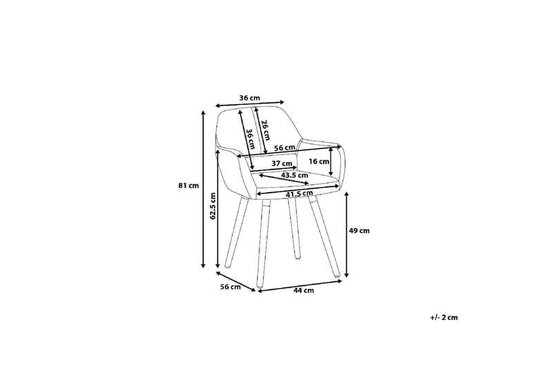 Chicago Stol Set Om 2 St - Svart - Möbler - Stolar & fåtöljer - Matstol & köksstol
