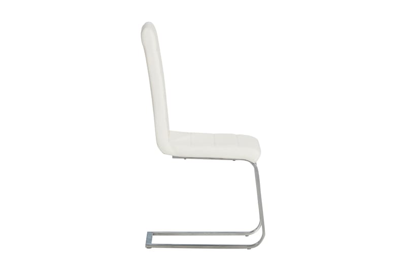 Cibus Matstol Konstläder - Vit/Krom - Möbler - Stolar & fåtöljer - Matstol & köksstol