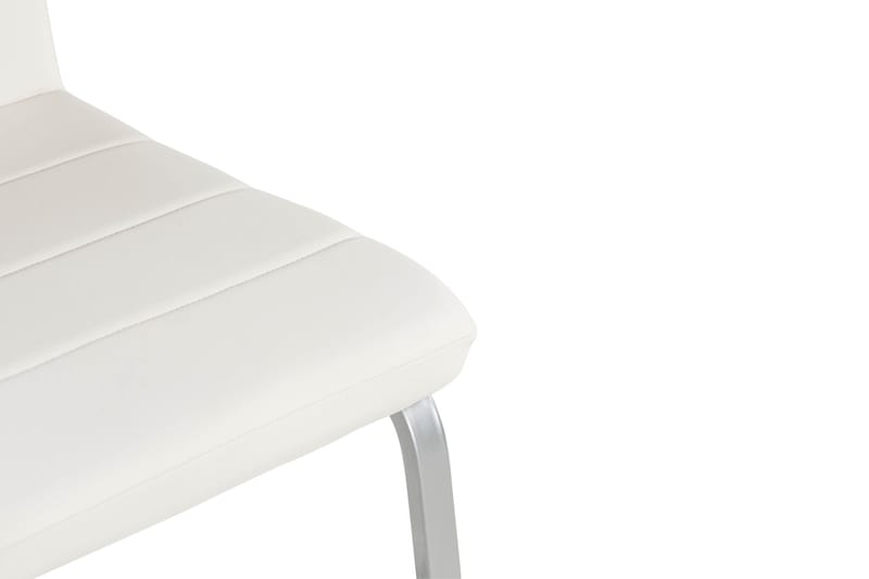 Cibus Matstol Konstläder - Vit/Krom - Möbler - Stolar & fåtöljer - Matstol & köksstol