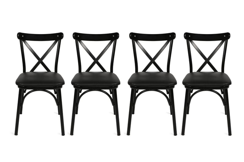 Cielieucel Matstol 4-Pack - Svart - Möbler - Stolar & fåtöljer - Matstol & köksstol