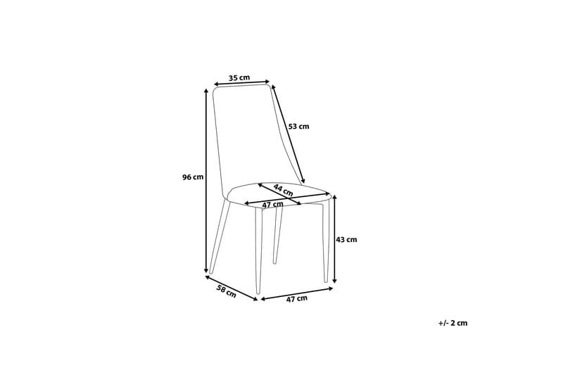 Clayton Stol Set Om 2 St - Svart - Möbler - Stolar & fåtöljer - Matstol & köksstol
