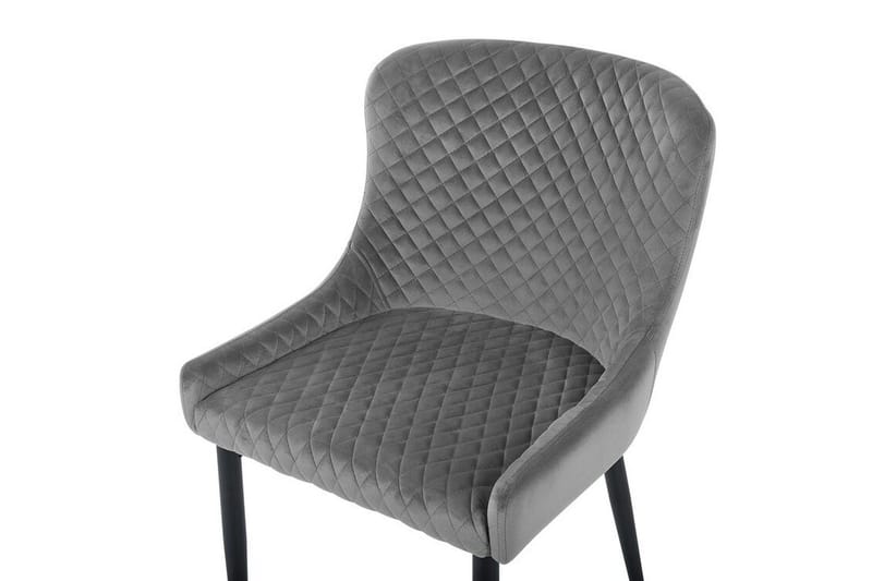 Colino Stol 2-Pack Sammet - Grå - Möbler - Stolar & fåtöljer - Matstol & köksstol