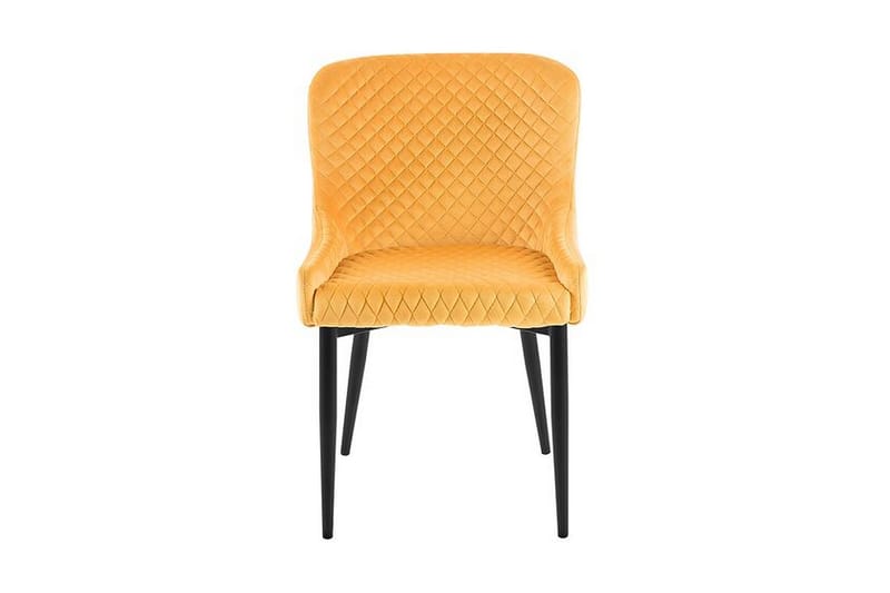 Colino Stol 2-Pack Sammet - Gul - Möbler - Stolar & fåtöljer - Matstol & köksstol