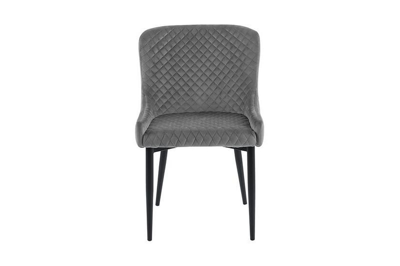 Colino Stol 2-Pack Sammet - Grå - Möbler - Stolar & fåtöljer - Matstol & köksstol