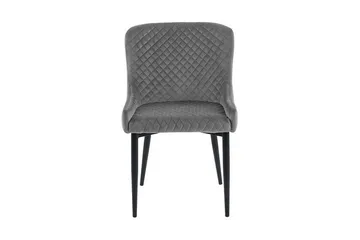 Colino Stol 2-Pack Sammet - Grå - Möbler - Stolar & fåtöljer - Matstol & köksstol
