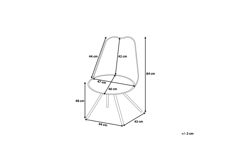 Dakota Ii Stol Set Om 2 St - Grå/Brun - Möbler - Stolar & fåtöljer - Matstol & köksstol