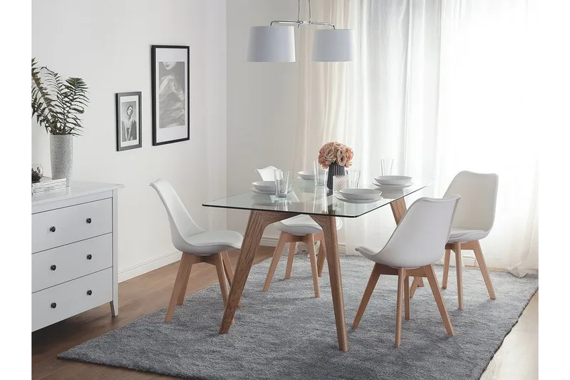 Dakota Ii Stol Set Om 2 St - Vit/brun - Möbler - Stolar & fåtöljer - Matstol & köksstol