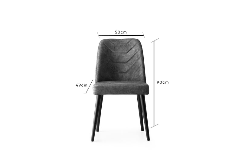 Denounce Matstol 2-Pack - Antracit - Möbler - Stolar & fåtöljer - Matstol & köksstol