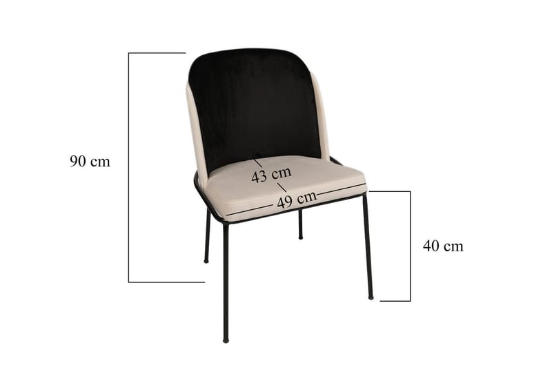 Dorellez Matstol 4-Pack - Svart - Matstol & köksstol