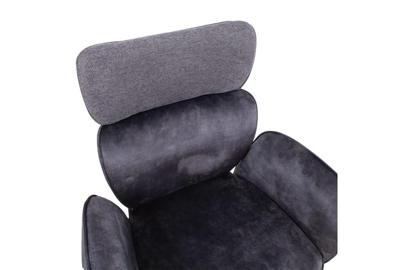 Eddy Stol med armstöd Mörkgrå Sammet - M öbler - Stolar & fåtöljer - Matstol & köksstol