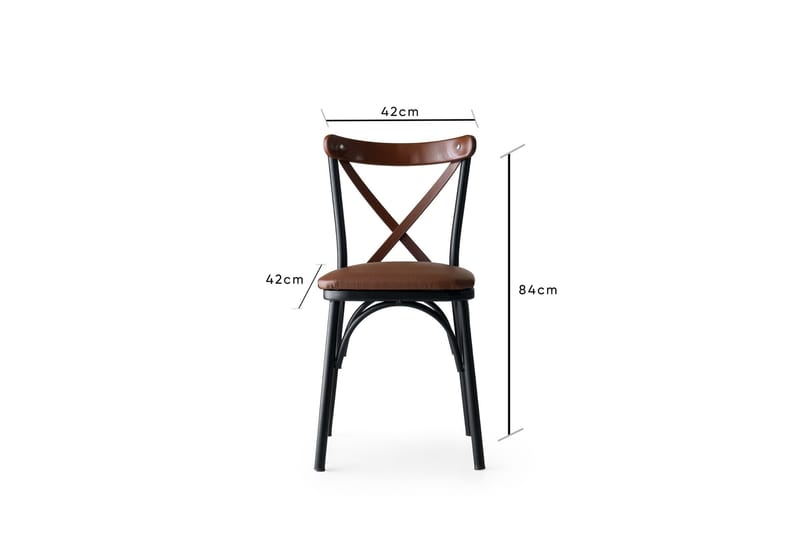 Ekolane Matstol 4-Pack - Brun - Möbler - Stolar & fåtöljer - Matstol & köksstol