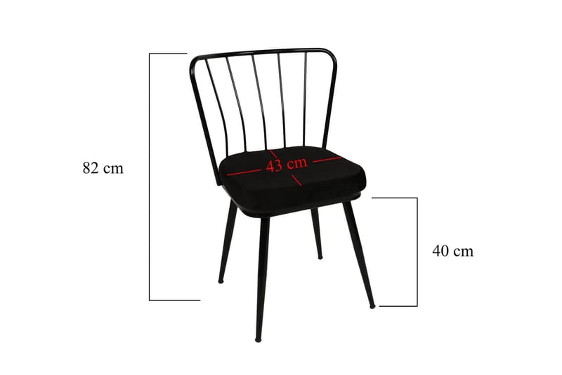 Geeknoll Matstol 2-Pack - Svart - Matstol & köksstol