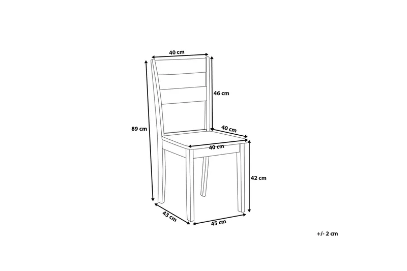 Georgia Stol Set Om 2 St - Vit - Möbler - Stolar & fåtöljer - Matstol & köksstol