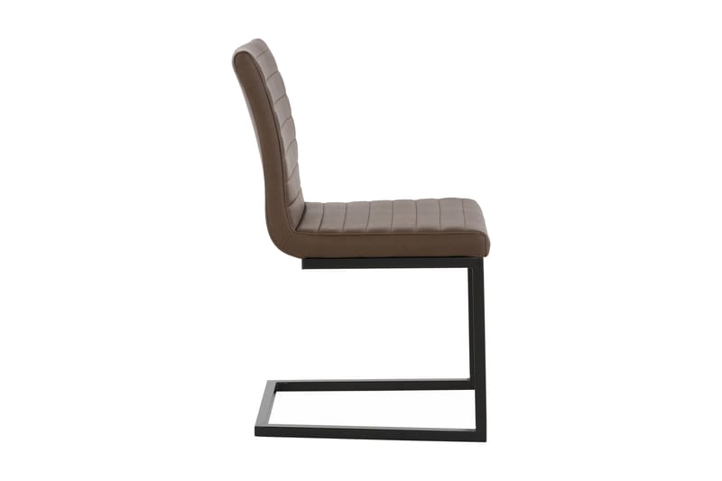 Geronimo Matstol 2-pack - PU/Brun/Metall - Möbler - Stolar & fåtöljer - Matstol & köksstol