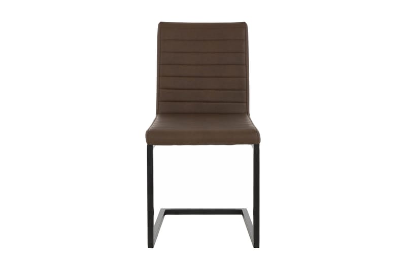 Geronimo Matstol 2-pack - PU/Brun/Metall - Möbler - Stolar & fåtöljer - Matstol & köksstol