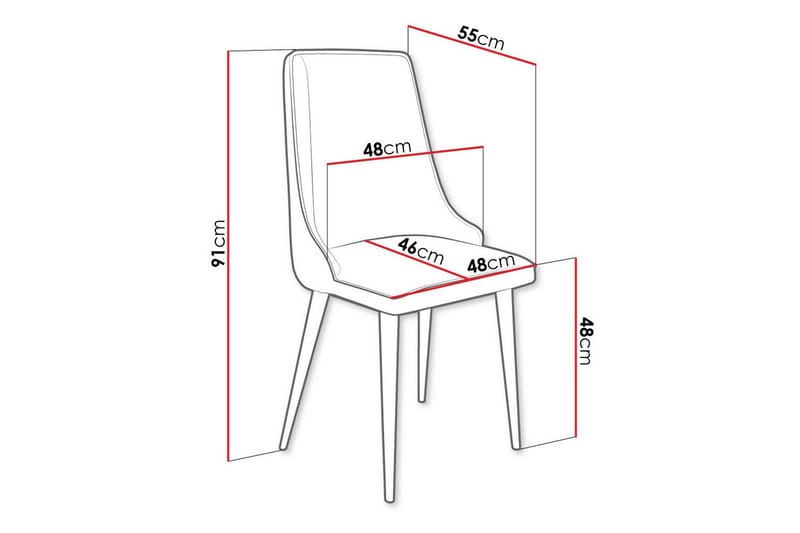 Glenarm Matstol i Sammet med Metallfinish - Krämvit - Möbler - Stolar & fåtöljer - Matstol & köksstol