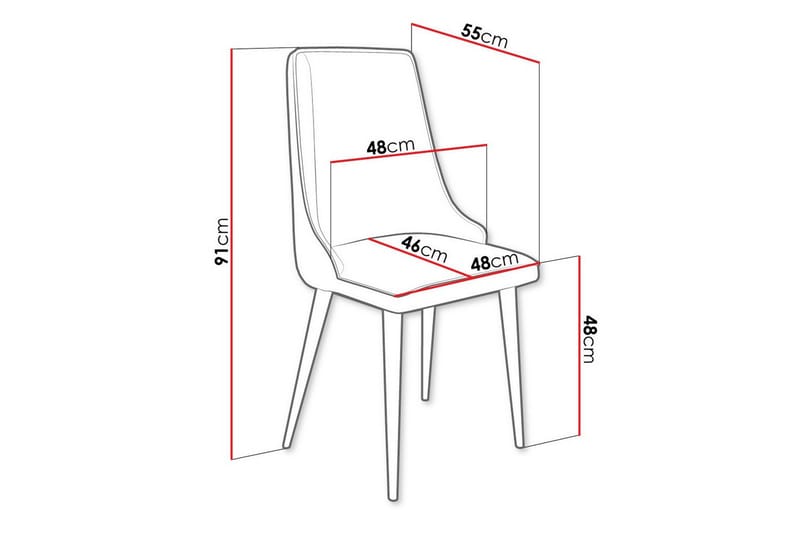 Glenarm Matstol i Sammet med Metallfinish - Ljusgrå - Möbler - Stolar & fåtöljer - Matstol & köksstol