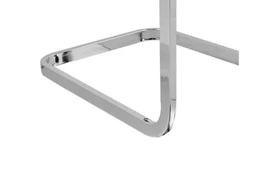 Greedin Matstol i Konstläder med Metallstativ - Vit - Möbler - Stolar & fåtöljer - Matstol & köksstol