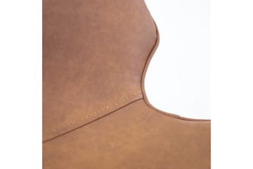 Helena Matstol i Konstläder med Metallben - Cognac - Möbler - Stolar & fåtöljer - Matstol & köksstol