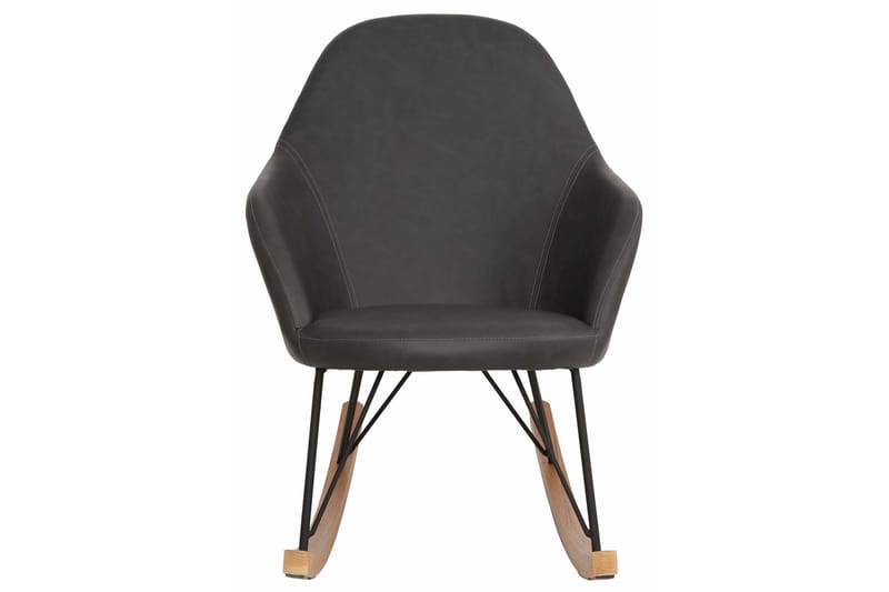 Hetton Gungstol Konstläder - Grå - Möbler - Stolar & fåtöljer - Gungstol