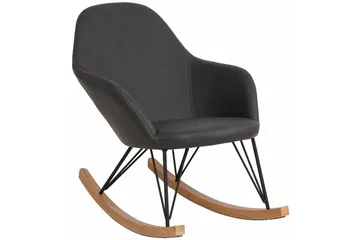 Hetton Gungstol Konstläder - Grå - Möbler - Stolar & fåtöljer - Gungstol
