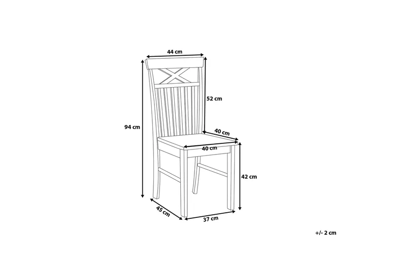 Houston Stol Set Om 2 St - Trä/Natur - Möbler - Stolar & fåtöljer - Matstol & köksstol