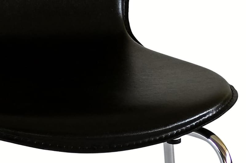 Ikeda Matstol Konstläder - Svart/Krom - Möbler - Stolar & fåtöljer - Matstol & köksstol
