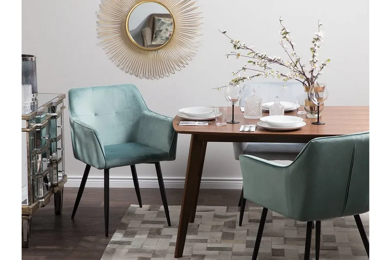 Jasmin Stol Set Om 2 St - Grön - Möbler - Stolar & fåtöljer - Matstol & köksstol