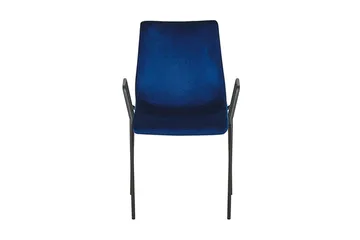 Jeffsy Matstol 2-pack - Sammet/Mörkblå - Möbler - Stolar & fåtöljer - Matstol & köksstol
