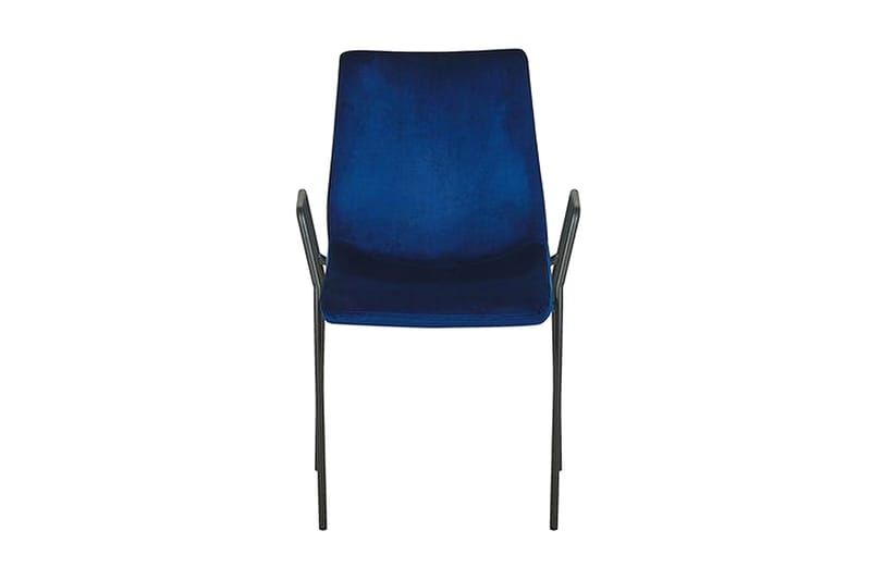 Jeffsy Matstol 2-pack - Sammet/Mörkblå - Möbler - Stolar & fåtöljer - Matstol & köksstol