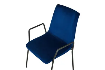 Jeffsy Matstol 2-pack - Sammet/Mörkblå - Möbler - Stolar & fåtöljer - Matstol & köksstol