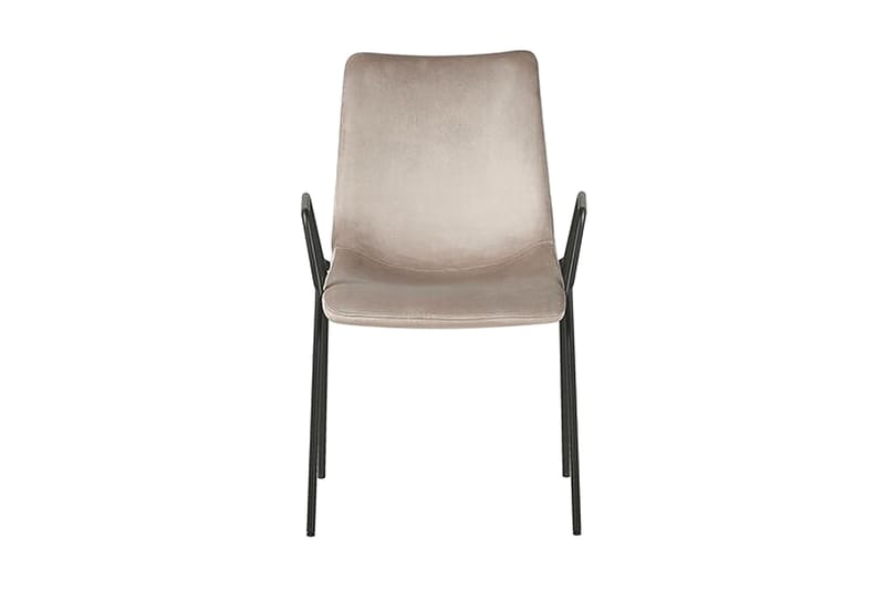 Jeffsy Matstol 2-pack - Sammet/Beigegrå - Möbler - Stolar & fåtöljer - Matstol & köksstol