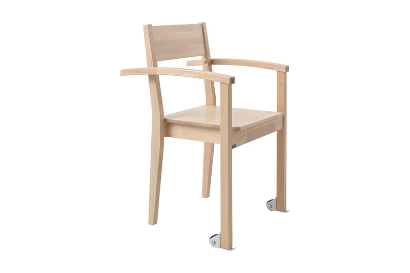 Joki Stol med Armstöd Tryckhandtag Björk - Beige - Möbler - Stolar & fåtöljer - Matstol & köksstol