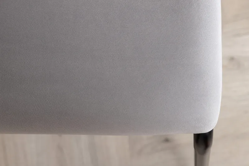 Kenth Matstol - Sammet/Ljusgrå/Svart - Möbler - Stolar & fåtöljer - Matstol & köksstol